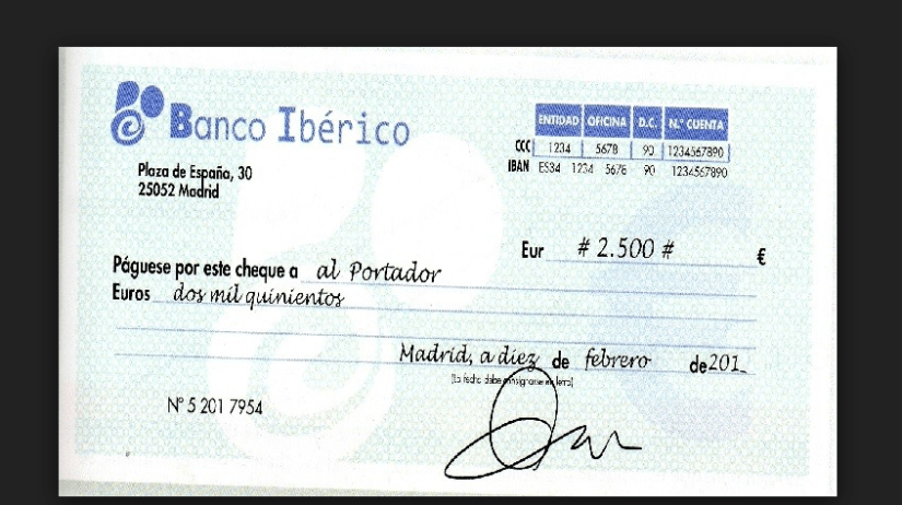 CHEQUE (FOTO)
