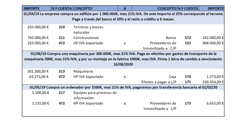 LIBRO DIARIO INMOVILIZADO